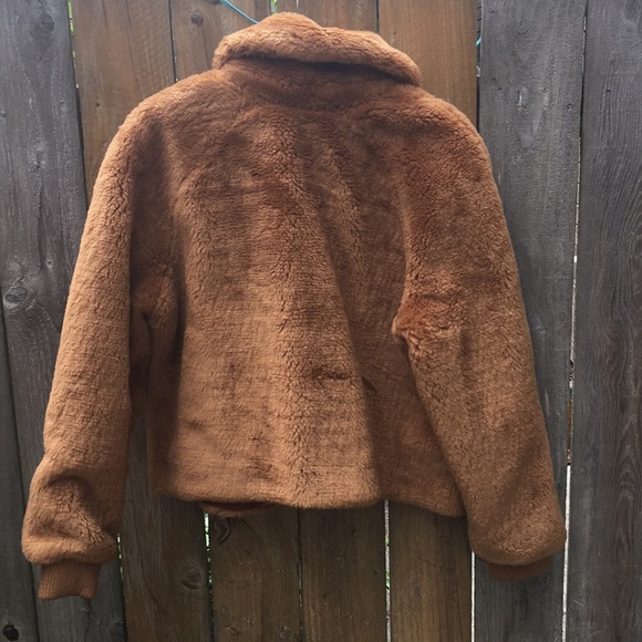 NWT J.Crew Plush fleece bomber jacket - Picture 6 of 7